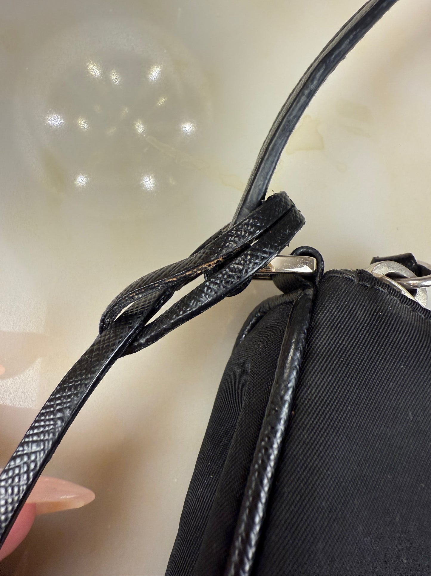 Prada 2005 Re-Edition Tessuto Pochette Shoulder Bag