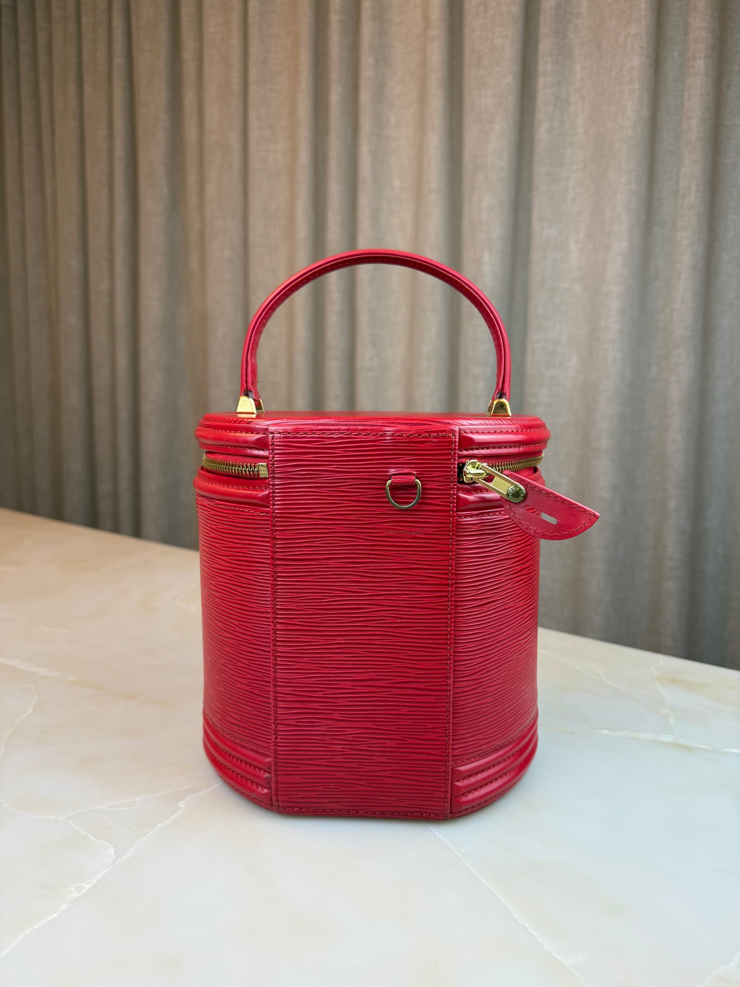 Vintage Louis Vuitton Red Vanity Bag
