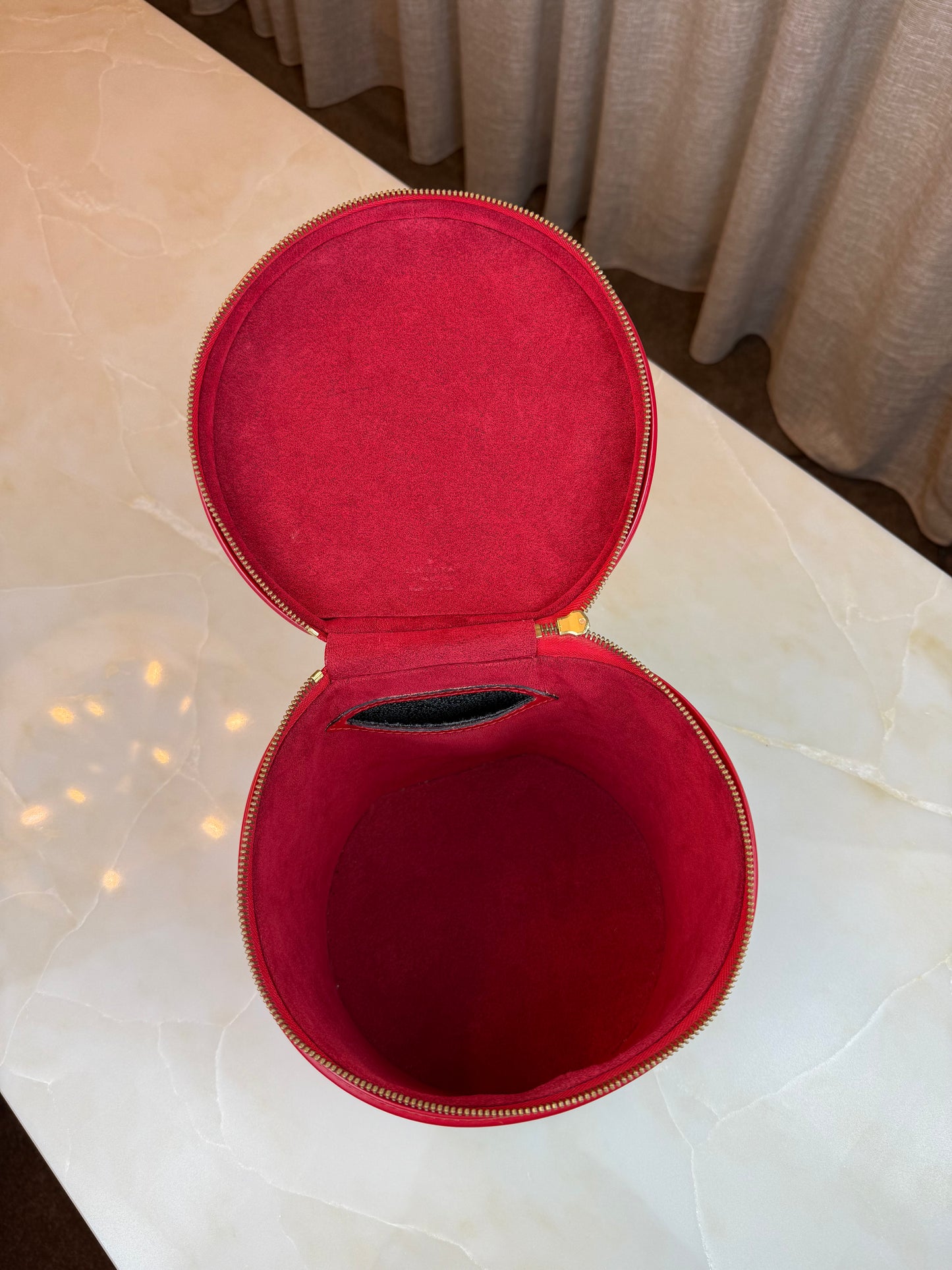 Vintage Louis Vuitton Red Vanity Bag