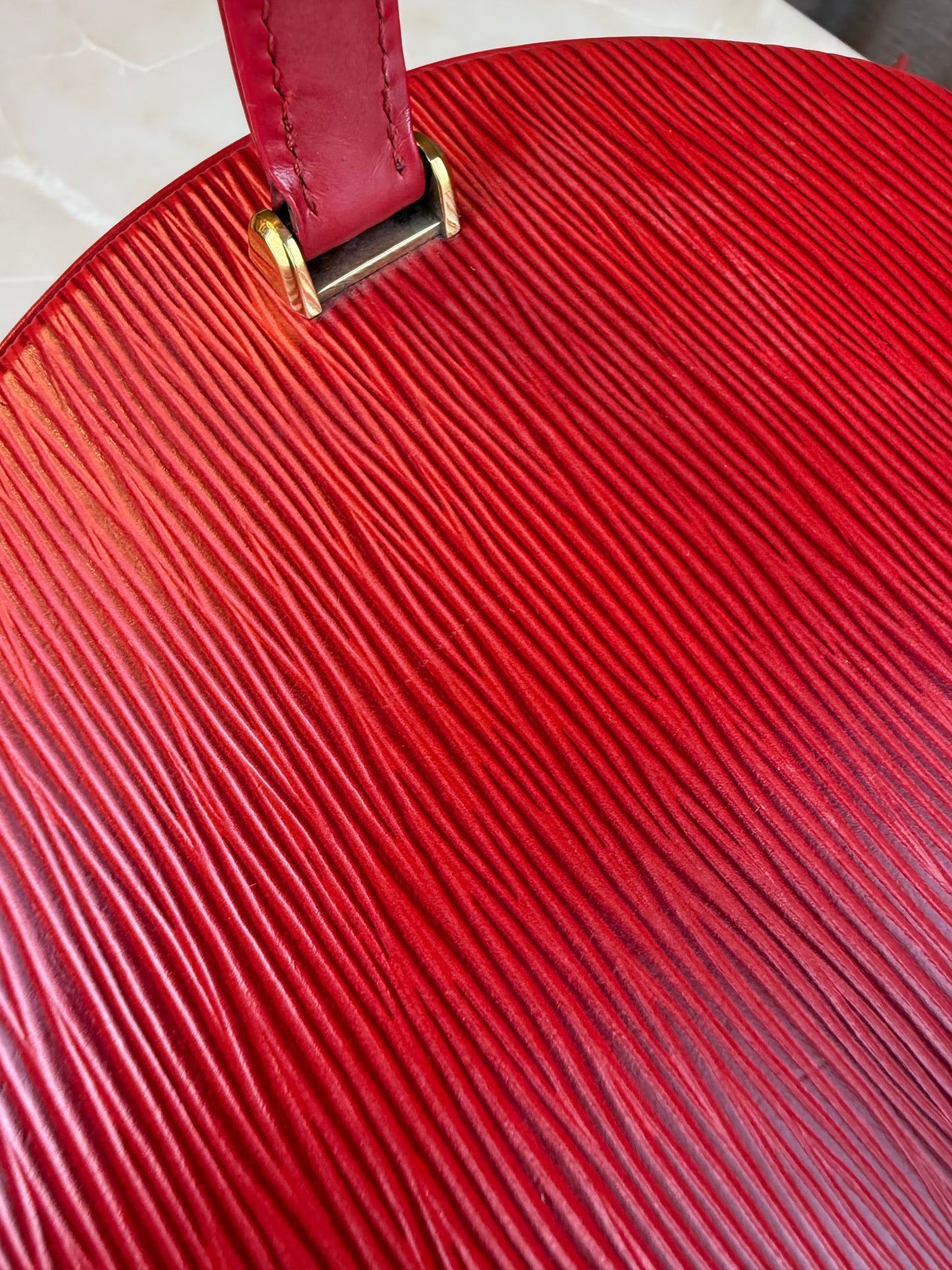 Vintage Louis Vuitton Red Vanity Bag