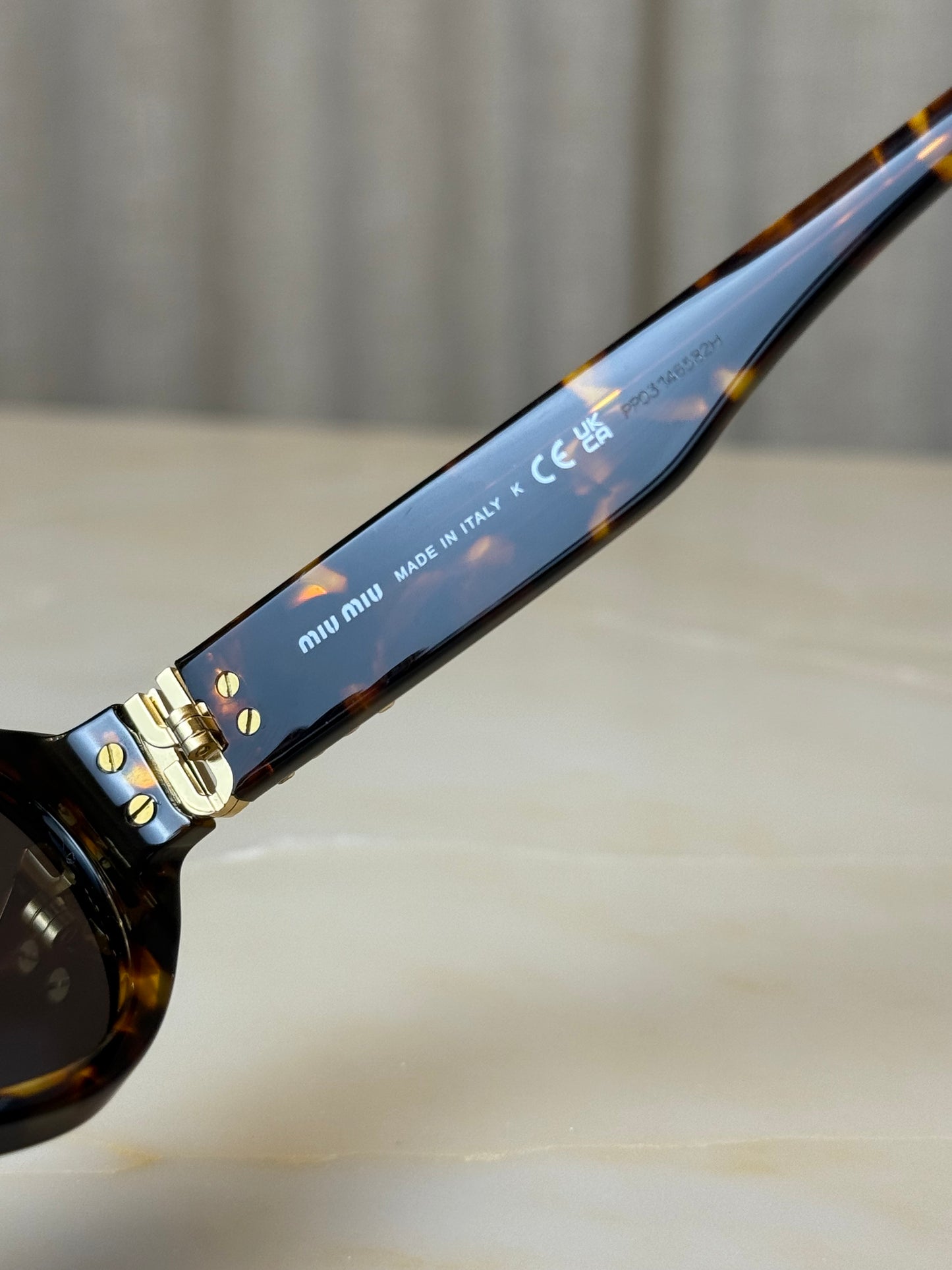 Miu Miu Tortoise Shell Sunglasses A03S 14L60M