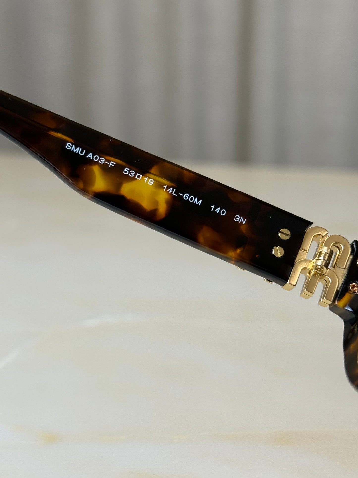 Miu Miu Tortoise Shell Sunglasses A03S 14L60M