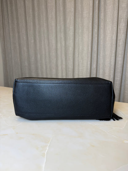 Gucci Black Leather Medium Soho Chain Tote