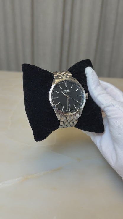Oris Artix Black Date 42mm Mens Automatic Watch
